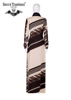 Abito couture stampa piano forte