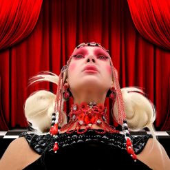 Accessorio da testa rosso Mata Hari