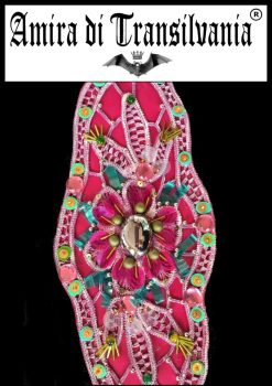 Cintura gioiello fiore rosa