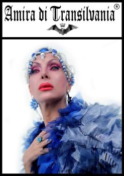 Accessorio da testa blu Mata Hari