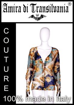 Camicia fantasia barocca ricamata