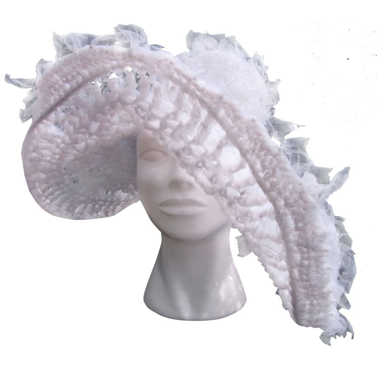 Cappello turchese in tulle brand KnotFur