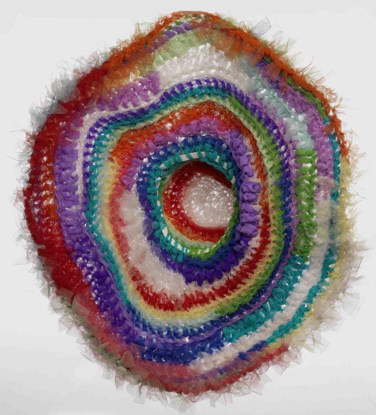 Cappello turchese in tulle brand KnotFur