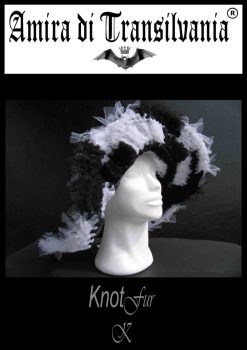 Cappello turchese in tulle brand KnotFur