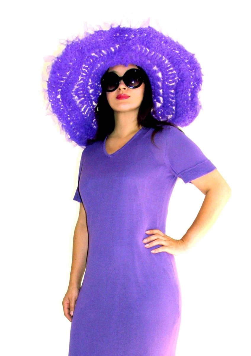 Cappello turchese in tulle brand KnotFur