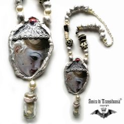 Collana art decò ritratto