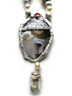 Collana art decò ritratto