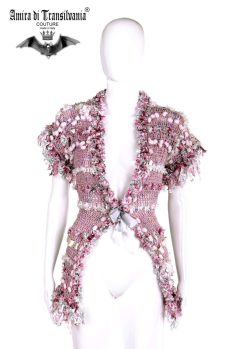 Cardigan in tricot fatto a mano