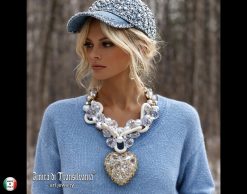 Futuristic Jewelry, Avant-garde Street Style Jewel, Big Bold Chunky Necklaces Heart & Chain Design Pendant