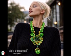 Coin Jewelry, Avant-garde Street Style, Big Bold Chunky Necklaces Futuristic Flower & Money Design Pendant