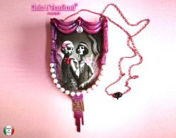 Belle Epoque 1910 Jewelry Art Deco Nouveau, Antique Charleston Charm Strass Pendant Vintage Liberty