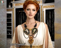 Greek Statue, Baroque Sicilian Massive Necklace, Rococo Pendant Assemblage, Luxury Jewelry Greece Antique