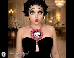 Betty Boop Necklace - Luxury Statement Pop Art Jewelry Hollywood Icon Pin Up Pendant