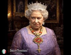 Dragon Eye Pendant, Royal Crown Gothic Jewelry Locket Medallion Charm Sculpture Statement Aristocratic Necklace