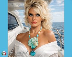 Greek Jewelry, Antique Mythology God Goddess Statue Sculpture Pendant, Big Bold Chunky Necklace Shell