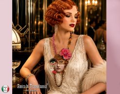 Statement Jewelry, Great Gatsby Luxury Necklace Bold Pendant, Chunky Charm Hollywood Diva Golden Age