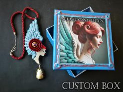 Guardian Angel, Winged Pendant Archangel Jewelry Gift, Celestial Cherubim Seraphim Necklace, Seraph Cherub Charm