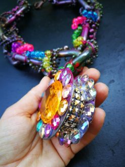 Futuristic Jewelry Design Chain, Avant-garde Street Style Jewel, Big Bold Chunky Necklaces Maximalist Pendant
