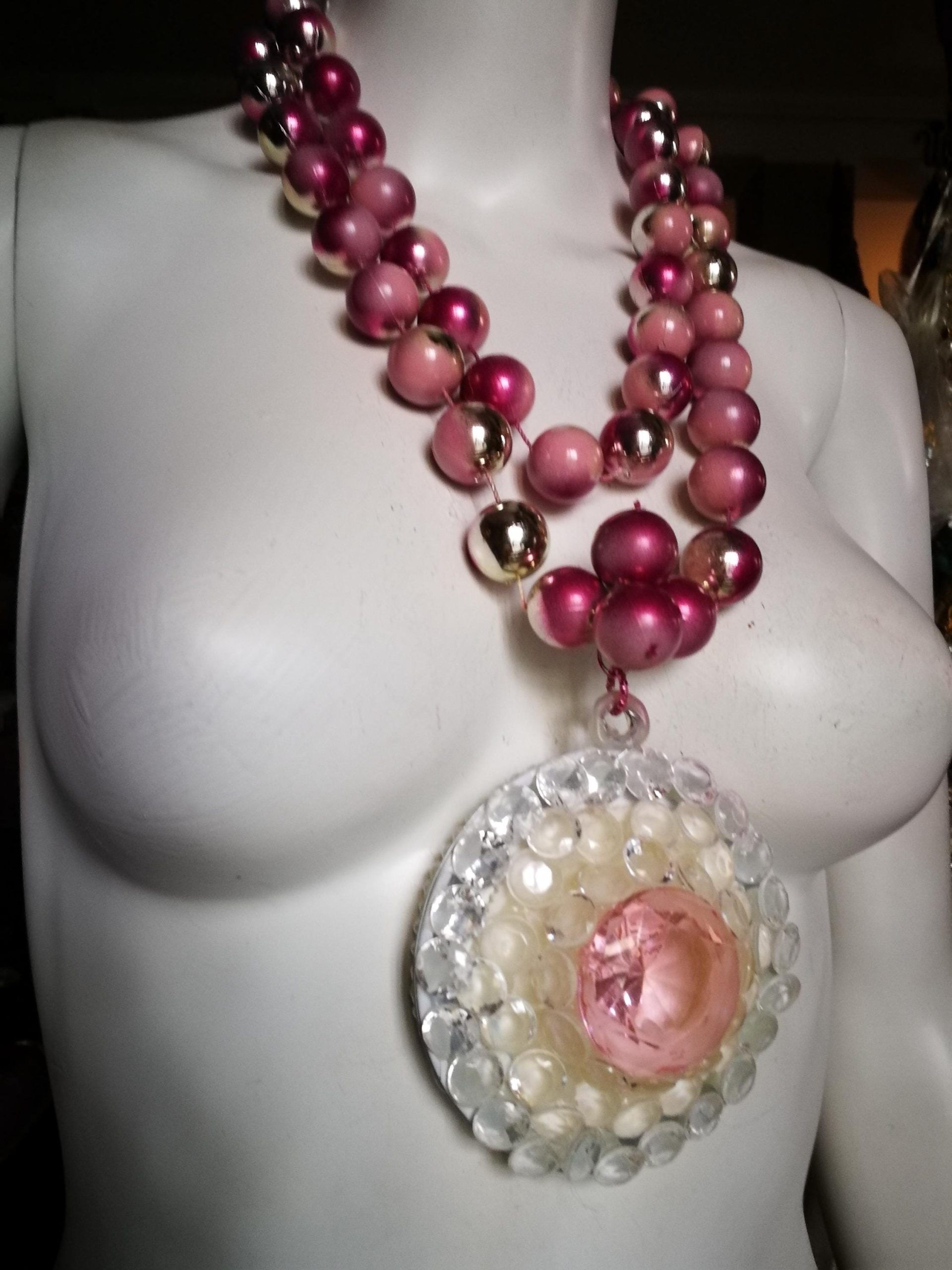 Futuristic Candy Jewel, Street Style Jewelry Avant-garde Big Bold Chunky Necklaces Design Pendant