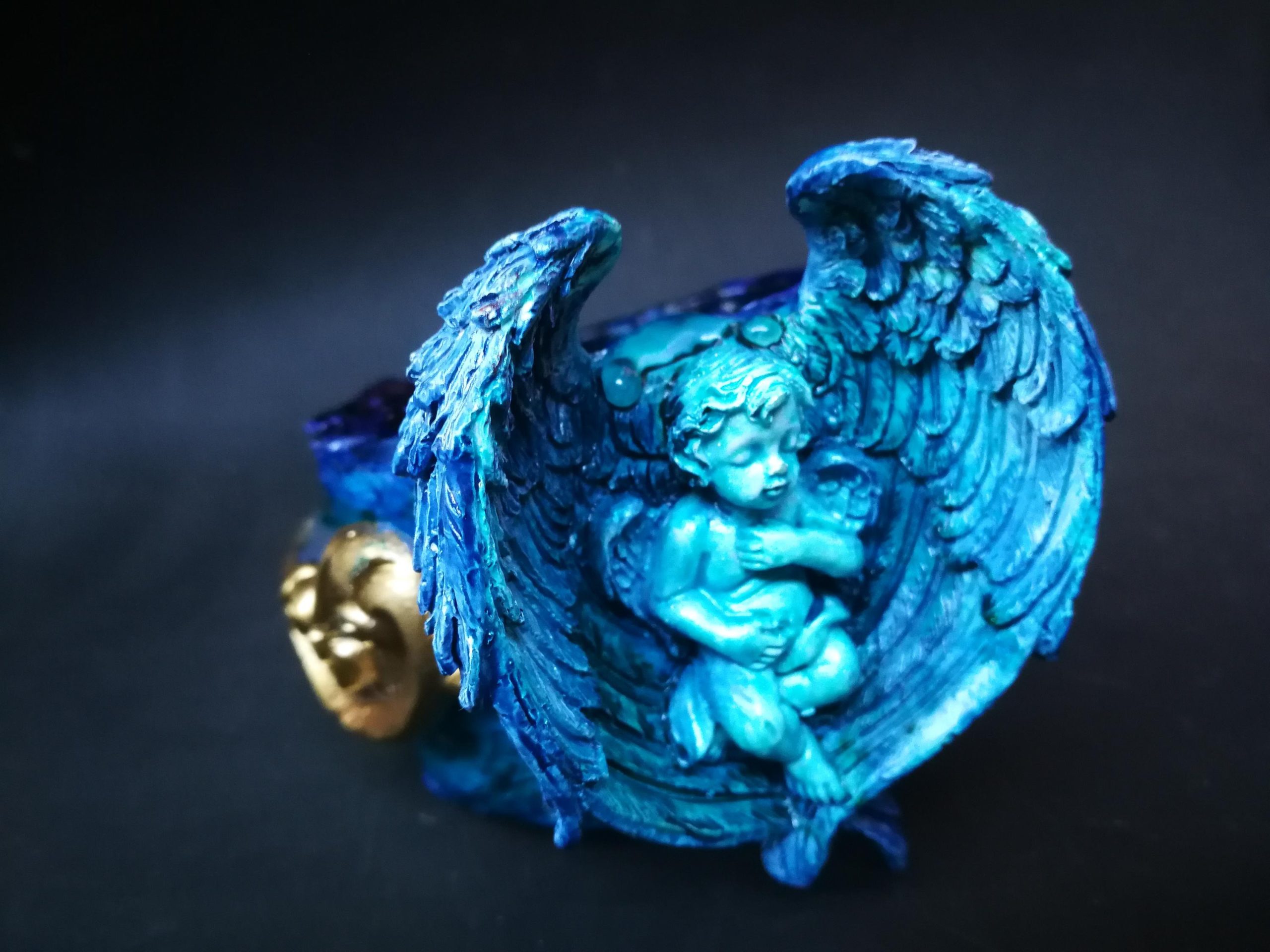 Guardian Angel Bracelet, Arm Cuff Bangle Sculptural Baroque Statement Jewelry, Maximalist Rococo Luxury Brand