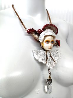 The Little Prince, Fairy Tale Statement Jewelry Pendant, Art Deco Belle Epoque & Baroque Necklace