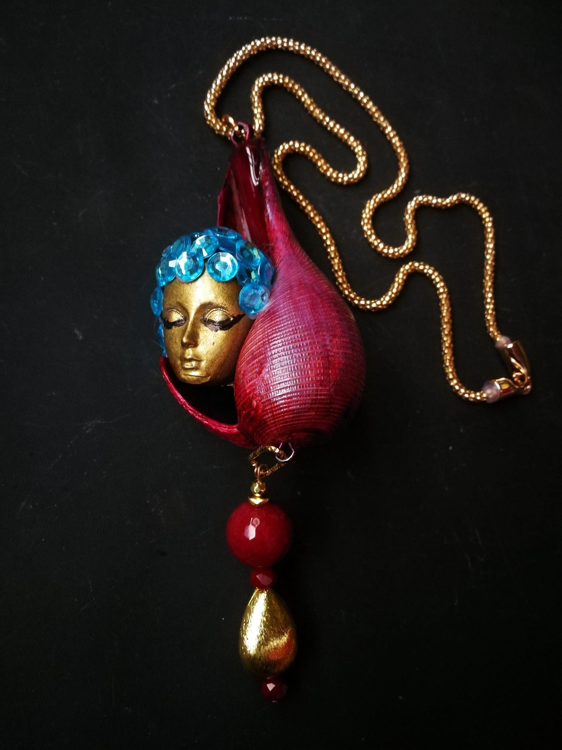 Shell Jewelry, Seashell Natural Sea Conch Necklace Charm, Mermaid Luxury Nautilus Pendant Abalone Cowrie