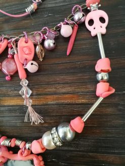 Vintage Assemblage Jewelry, Modernist Pendant Designer Jewelry Chunky Layered Necklace, Lariat Charm Jewellery Shop