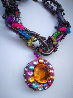 Futuristic Jewelry Design Chain, Avant-garde Street Style Jewel, Big Bold Chunky Necklaces Maximalist Pendant