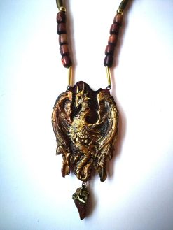 Dragon Pendant, Oversize Maximalist Big Bold Chunky Necklaces, Statement Jewelry Sculptural & Haute Couture Jewel