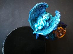 Guardian Angel Bracelet, Arm Cuff Bangle Sculptural Baroque Statement Jewelry, Maximalist Rococo Luxury Brand