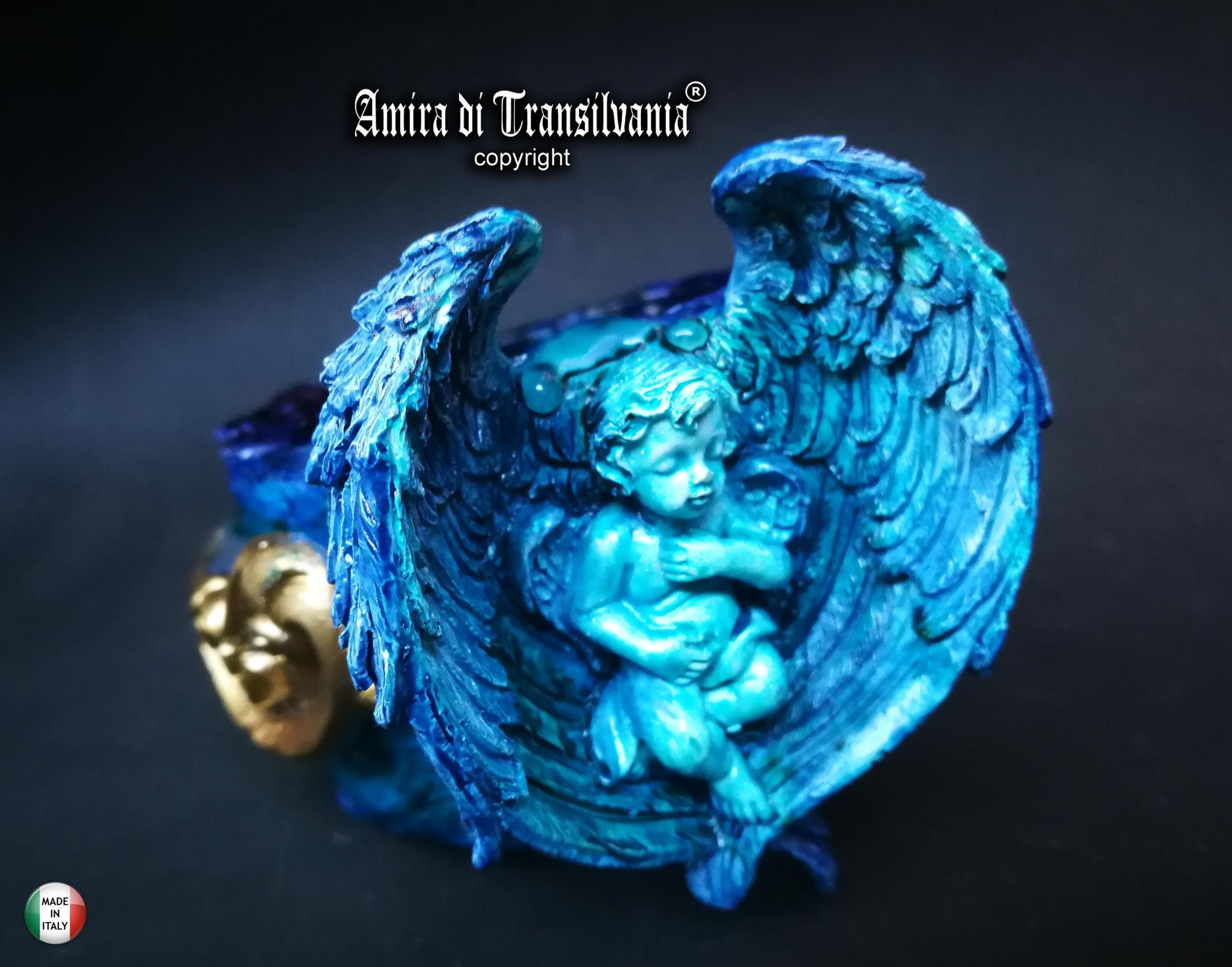 Guardian Angel Bracelet, Arm Cuff Bangle Sculptural Baroque Statement Jewelry, Maximalist Rococo Luxury Brand