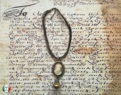 Cameo Necklace Portrait, Antique Vintage Style Pendant, Art Nouveau Luxury Jewellery Charm Medallion Jewelry
