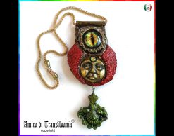 Dragon Eye Pendant, Final Fantasy Chronos Jewelry Designer, Sun Kronos Sculptural Statement Necklace Charm