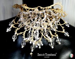 Marie Antoniette Choker, Embroidered Macrame Lace Jewelry, Vintage Baroque Necklace Bib Collar Luxury Embroidery