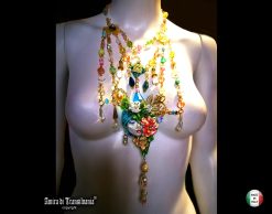 Marie Antoniette Jewelry, Flower Rococo Pendant, Luxury Medallion Baroque, Romantic French Pearls Cameo Silhouette