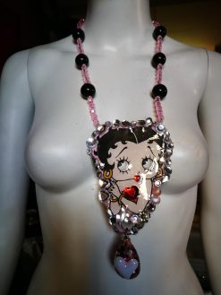 Betty Boop Necklace - Luxury Statement Pop Art Pendant, Hollywood Jewelry Icon Pin Up Jewel