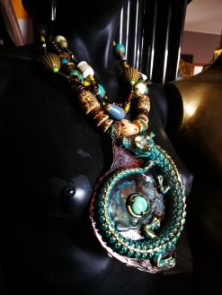Dragon Jewelry, Maximalist Big Bold Chunky Necklaces, Statement Sculptural Pendant & Haute Couture Oversize Jewel