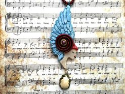 Guardian Angel, Winged Pendant Archangel Jewelry Gift, Celestial Cherubim Seraphim Necklace, Seraph Cherub Charm