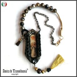 Matryoshka Dolls, Statement Charm Jewelry, Antique Traditional Folk Russian Necklace, Folkloric Esclusive Pendant Locket