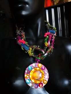 Futuristic Jewelry Design Chain, Avant-garde Street Style Jewel, Big Bold Chunky Necklaces Maximalist Pendant