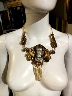 Handmade Art Deco Pearl Choker, Baroque Vintage Style
