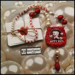 Betty Boop Jewelry - Luxury Pop Art Statement Pendant, Hollywood Icon Cartoon Pendant Charleston Charm