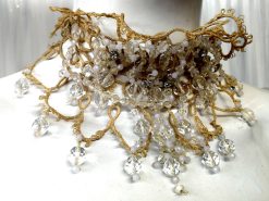Marie Antoniette Choker, Embroidered Macrame Lace Jewelry, Vintage Baroque Necklace Bib Collar Luxury Embroidery