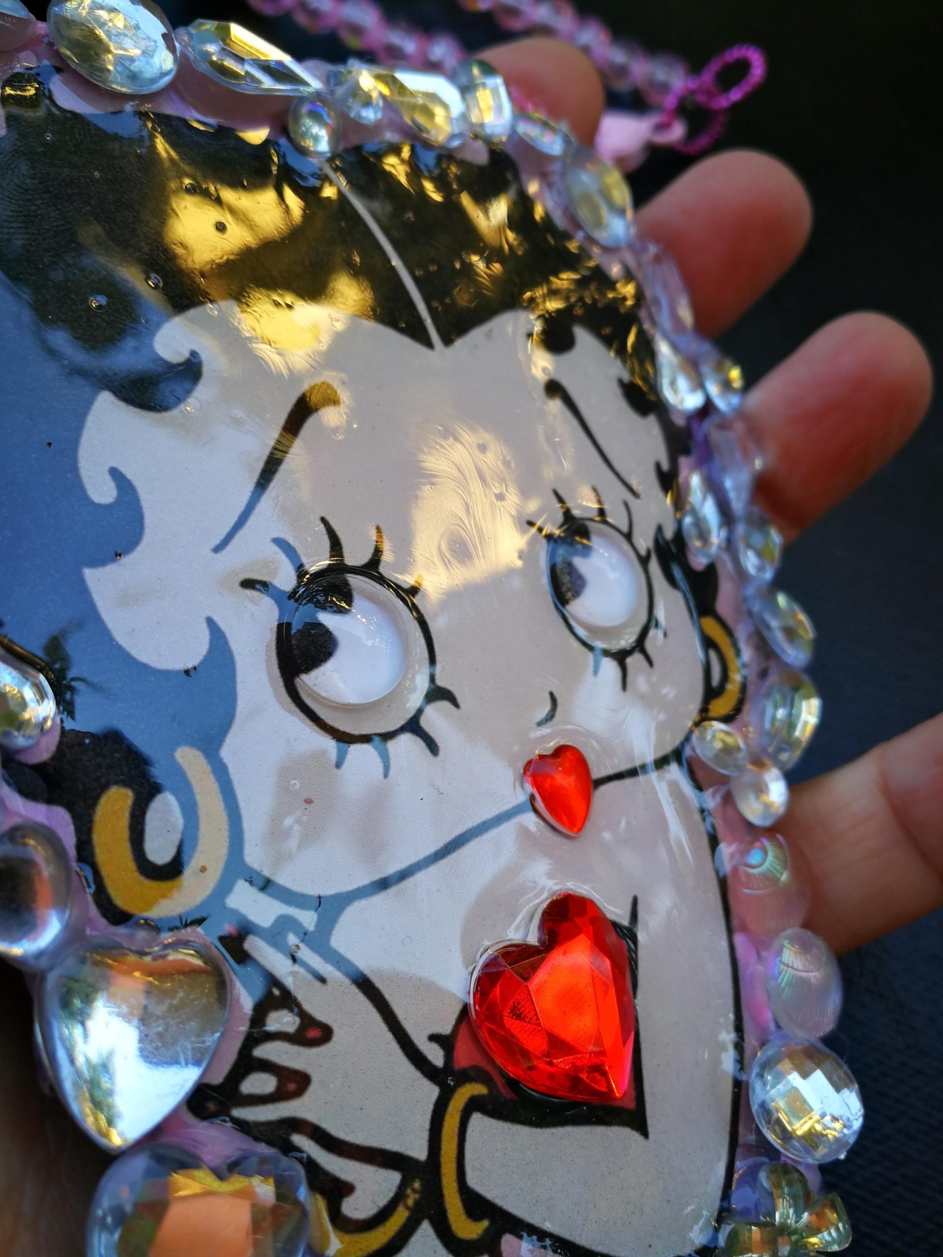 Betty Boop Necklace - Luxury Statement Pop Art Pendant, Hollywood Jewelry Icon Pin Up Jewel
