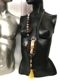 Matryoshka Dolls, Statement Charm Jewelry, Antique Traditional Folk Russian Necklace, Folkloric Esclusive Pendant Locket