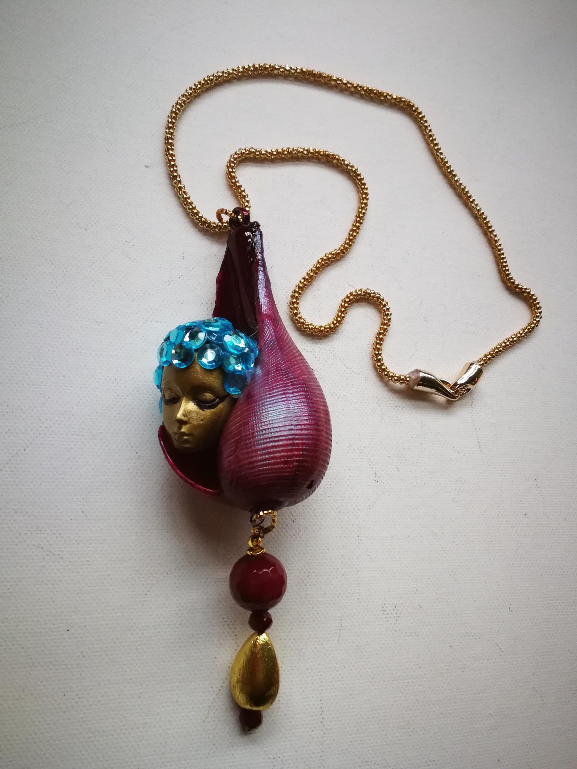 Shell Jewelry, Seashell Natural Sea Conch Necklace Charm, Mermaid Luxury Nautilus Pendant Abalone Cowrie