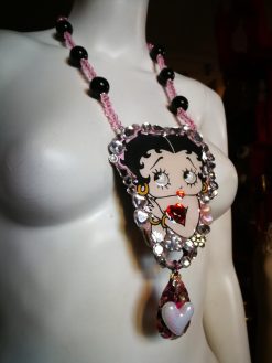 Betty Boop Necklace - Luxury Statement Pop Art Pendant, Hollywood Jewelry Icon Pin Up Jewel
