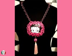 Betty Boop Necklace - Luxury Statement Pop Art Jewelry Hollywood Icon Pin Up Pendant