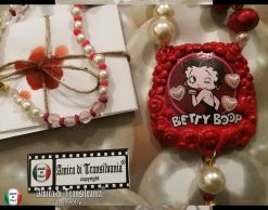 Betty Boop Jewelry - Luxury Pop Art Statement Pendant, Hollywood Icon Cartoon Pendant Charleston Charm