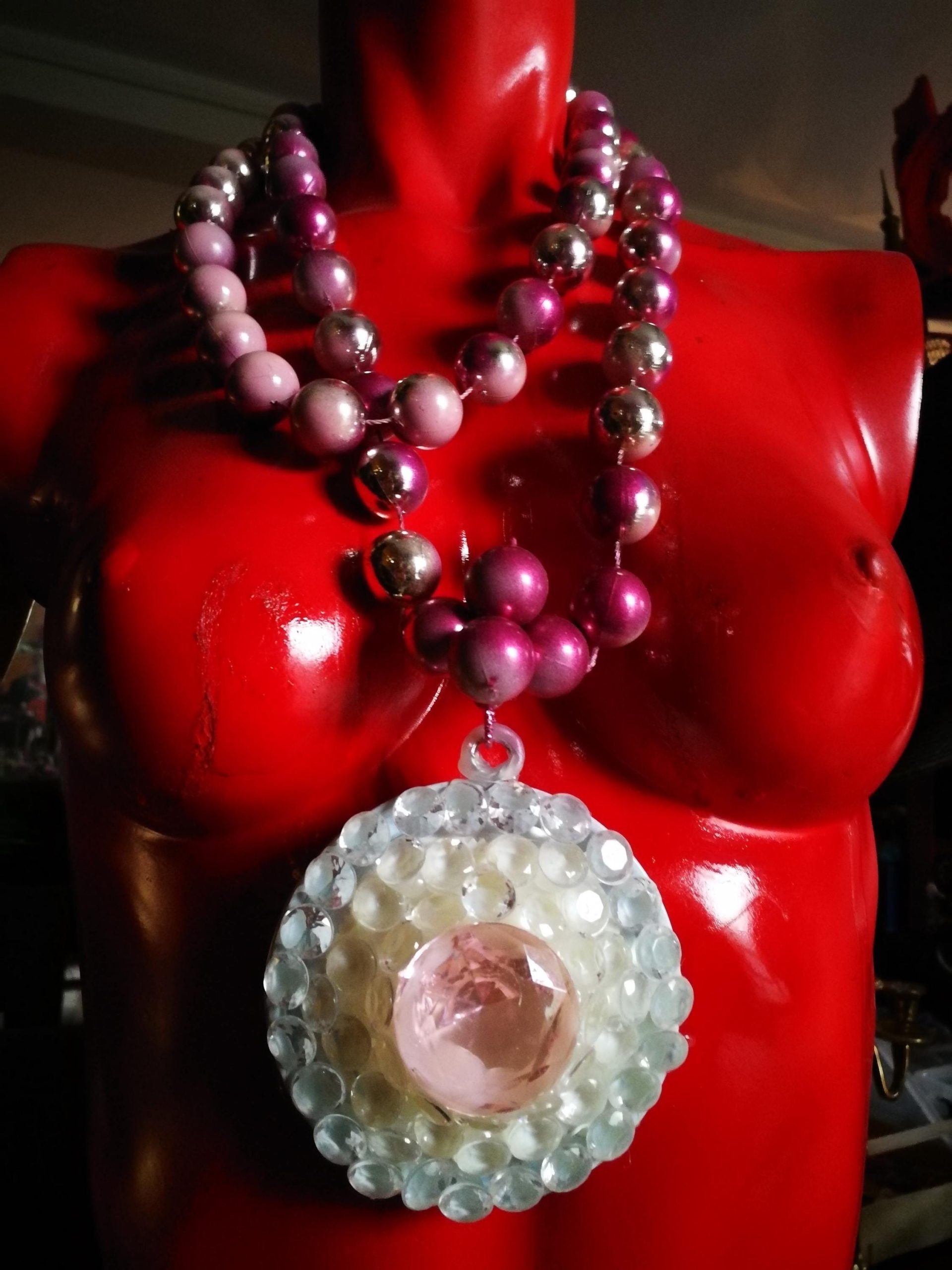 Futuristic Candy Jewel, Street Style Jewelry Avant-garde Big Bold Chunky Necklaces Design Pendant